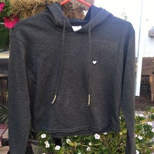 bnwt cropped grey spiritual gangster sweater